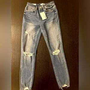NWT VERVET HAYLIE HIGH-RISE SKINNY JEANS SZ27